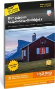Calazo förlag Kungsleden: Saltoluokta - Kvikkjokk 1:50.000 (70x100) Mu...