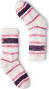 Smartwool Kids' Hike Light Cushion Striped Crew Socks Moonbeam
