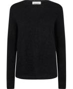 Second Female Brook Mohair Blend Knit New Oneck Kvinde Black Sweaters ...