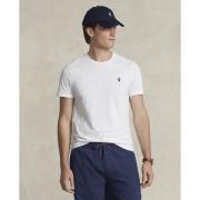 Polo Ralph Lauren Custom Slim Fit Cotton Tshirt Mand Hvid Kortærmede T...