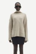 Samsøe Samsøe Sazlata Turtleneck 15353 Kvinde Khaki Mel. Sweaters Str ...