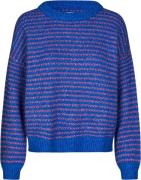 Lollys Laundry Terryll Knit Jumper LS Kvinde Blue Sweaters Str L - hos...