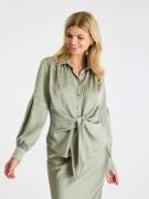 Neo Noir Naja Satin Shirt Kvinde Smoke Green Langærmede Bluser Str 40 ...