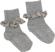 GoBabyGo Nonslip Socks - Bamboo / Liberty Str 2-3y (size - Grey Melang...