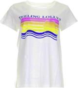 Lollys Laundry Romall Tee SS Kvinde White Kortærmede T-shirts Str L - ...