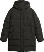 Superdry Hooded Sports Puffer MID JKT Kvinde Black Dunjakker Str S - h...