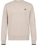 Fred Perry M7535 Mand Porridge M/anchor Grey Sweatshirts Str L - Bomul...