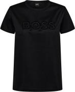 BOSS Eventsa_Logo1 Kvinde Sort Kortærmede T-shirts Str L - hos Magasin