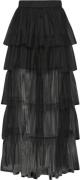 Pieces Pcshelby HW Ankle Skirt D2D Kvinde Sort Maxi Nederdele Str S - ...