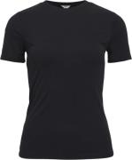 Object Objannie RIB S/S TOP Noos Kvinde Black Kortærmede T-shirts Str ...