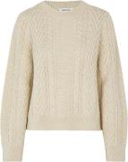 Modström Grannonmd Wool Oneck Kvinde Vanilla Ice Sweaters Str L - Uld ...