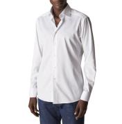 ETON White Signature Twill Shirt Slim Fit Mand Hvid Langærmede Skjorte...