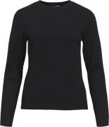 Object Objester SLI L/S Knit Pullover Noos Kvinde Black Toppe Slim Fit...