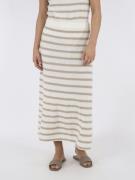 Neo Noir Etti Boucle Knit Stripe Skirt Kvinde Sand Maxi Nederdele Str ...