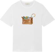 Forét Sketch Tshirt Mand White Kortærmede T-shirts Str L - hos Magasin