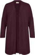 Wasabiconcept Curvy Wasimone 3 Cardigan Bordeaux Kvinde 94975 Wine Mel...