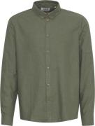 !Solid Sdpete SH Shirt Mand Dusty Olive Melange Langærmede Skjorter Re...