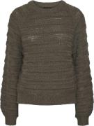 Pieces Pcjayda LS Oneck Knit Noos Kvinde Morel Sweaters Str L - hos Ma...