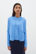 InWear Kellsieiw Cardigan Kvinde Crispy Blue Cardigans Str L - hos Mag...