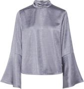 YAS Yasjiva LS High Neck TOP S. Kvinde Silver Bullet Toppe Str M - hos...