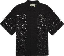 Woodbird Wbluna Flower Shirt Kvinde Black Skjorter Str L - hos Magasin