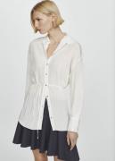 MANGO Shirt With a bow at the Back Kvinde Natural White Skjorter Str M...