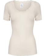 Calida Damen Top Kurzarm Kvinde Light Ivory Kortærmede T-shirts Str L ...