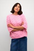 Kaffe Kamalene Knit Pullover Kvinde Rosebloom Melange Sweaters Str L -...