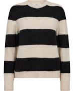 InWear Harrietiw Stripe Pullover Kvinde Black/vanilla Sweaters Regular...