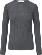 Nué Notes Magnus Crewneck Kvinde Dark Grey Melange Sweaters Str L - ho...