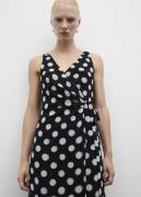 MANGO Cross Dress With Polka Dots Kvinde Black Maxi Kjoler Str M - hos...