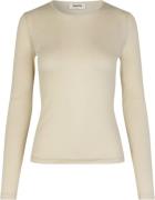 Modström Harpermd LS top Kvinde Summer Sand Langærmede T-shirts Str L ...