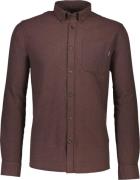 Lindbergh Brushed Twill Shirt L/S Mand Dk Burgundy Langærmede Skjorter...