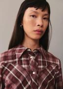 MANGO Check Cotton Shirt Kvinde 78 Skjorter Str L - hos Magasin