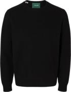 Annarr Anrragi LS Knit Wool Crew Neck Mand Sort Sweaters Str L - hos M...