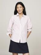 Tommy Hilfiger Stripe Regular Shirt Kvinde Classic Shirting Stp/ Pink ...