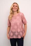 Culture Cuhenriette Olu SS Blouse Kvinde Pale Mauve Kortærmede Bluser ...