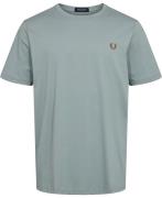 Fred Perry M1600 Mand Slvrblue/dkcaram Kortærmede T-shirts Str L - Bom...