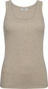 Bruun & Stengade BS Charlotte Regular Fit Top Kvinde Sand Toppe Str L ...