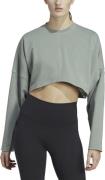 adidas Yoga Studio Crop Sweatshirt L - Hættetrøjer & Sweatshirts Bomul...