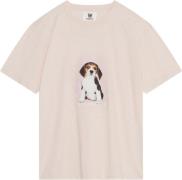 Wood Wood Wwace Cute Doggy Tshirt Mand Pale Pink Kortærmede T-shirts S...