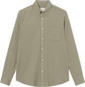 Forét Dawn Jacquard Shirt Mand Dusty Olive Langærmede Skjorter Str L -...