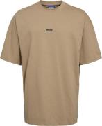 HUGO Nalono Mand Medium Beige Kortærmede T-shirts Str L - hos Magasin