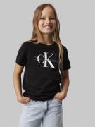 Calvin Klein CK Monogram SS Tshirt Str 8 - Ck Black Kortærmede T-shirt...