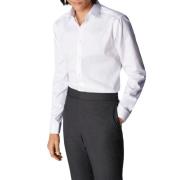 ETON Super Slim Fit White Signature Twill Shirt Mand Hvid Langærmede S...