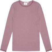 The New Tnlotus L_S Rib Tee Str 110-116 cm/5-6 år - Orchid Haze Langær...