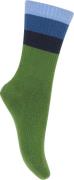 Melton Wide Stripes Socks Str 27/30 - Cactus Strømper hos Magasin