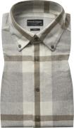 Bruun & Stengade BS Triton Casual Modern Fit Shirt Mand Light Grey Lan...