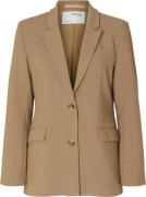 Selected Femme Slfrita LS Classic Blazer Camel MEL Kvinde Camel/melang...