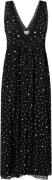 HUNKØN Kris Dress Kvinde Black W/white Dots Maxi Kjoler Str L - hos Ma...